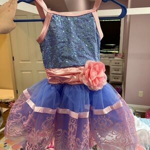 Pink and Blue Sequin Kids Costume